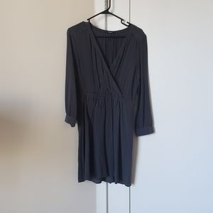 Madewell Silk grey dress